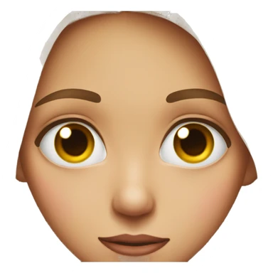 Girl rolling her eyes up sticker