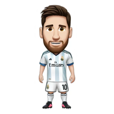 Messi real madrid sticker