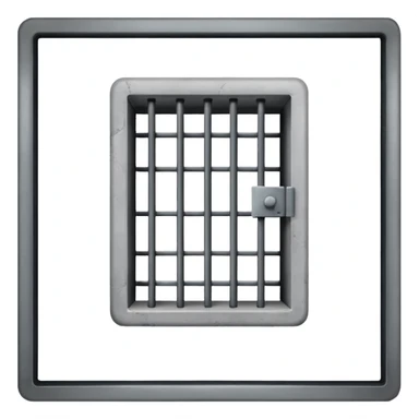 empty jail cell sticker