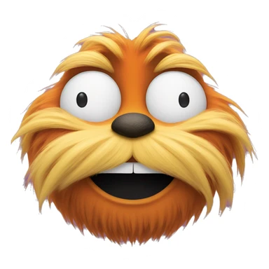 Lorax smiling sticker