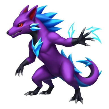  Shiny Zoroark-Salandit-Zekrom-fusion sticker