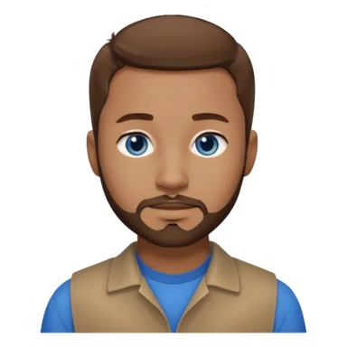  Edwin Epps from 12 Years of Slave with blue eyes, brown hair and short beard, light skin, light brown outfit sticker