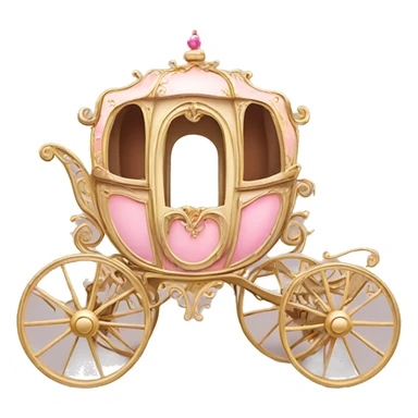 Vintage pretty Princess carriage  sticker