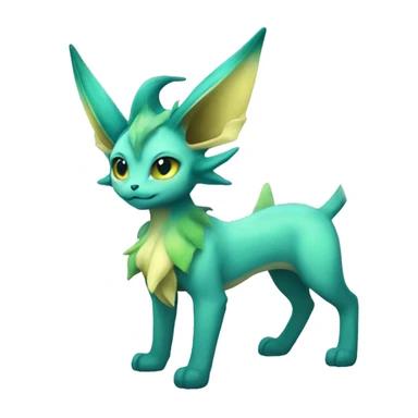 Vaporeon-Leafeon full body sticker
