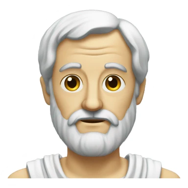 aristotle thinking sticker