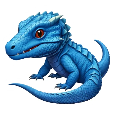 a Komodo Dragon but blue sticker