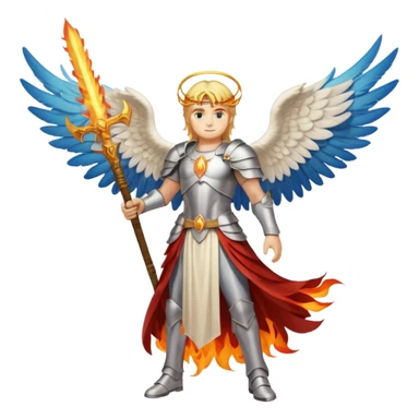 Archangel Uriel full body sticker