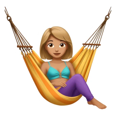 Girl aerialist on hammock sticker