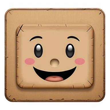 cardboard sign sticker