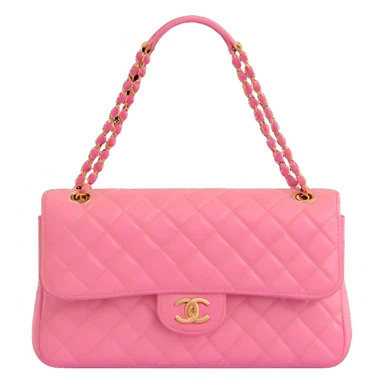 a pink Chanel purse sticker