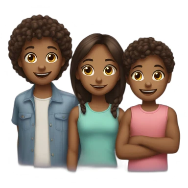 3 siblings sticker