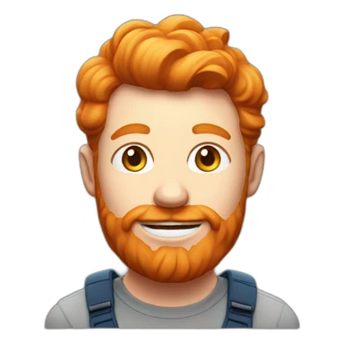 Ginger man, gaming, streaming, happy, chilling,  sticker