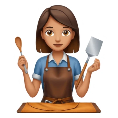 Leather Craft Worker woman  sticker
