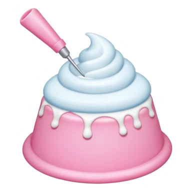 pink piping bag sticker