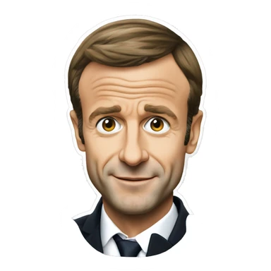 Emmanuel Macron habillé en jeûne banlieusard sticker