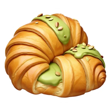  croissant with pistachio cream sticker