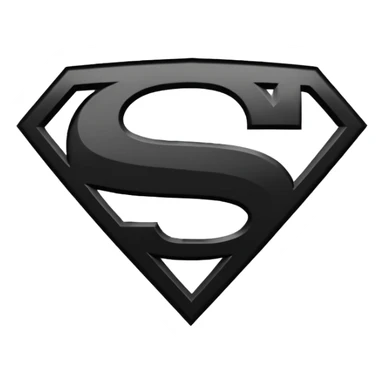 Superman Symbol batman v superman black white sticker