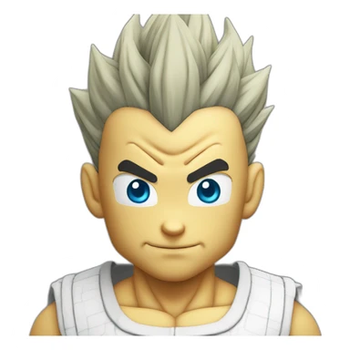 Dragon ball z en super forme blanc sticker