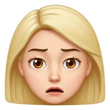 Annoyed confused and weirided out woman huhhh? sticker