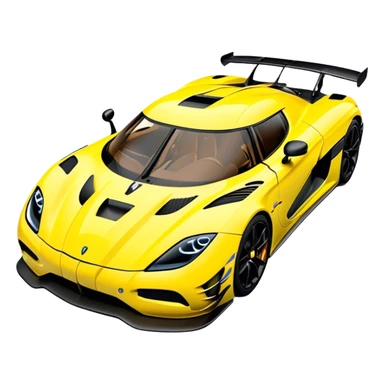 Koenigsegg Agera RS - Koenigsegg (Model Year: 2020) (Iconic colour: Yellow) sticker