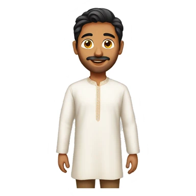 Indian men in kurta sticker