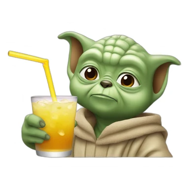 Yoda drink a bear sticker