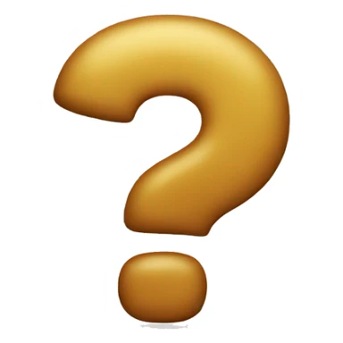 The question mark sticker