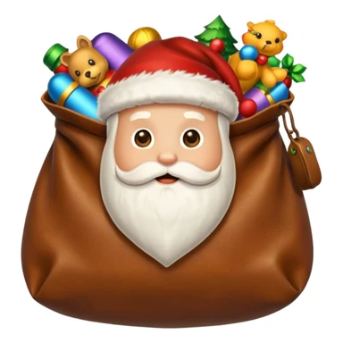 santa pouch sticker