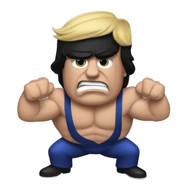 trump harris armrestling sticker