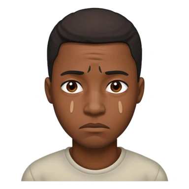 Black man feelings hurt  sticker