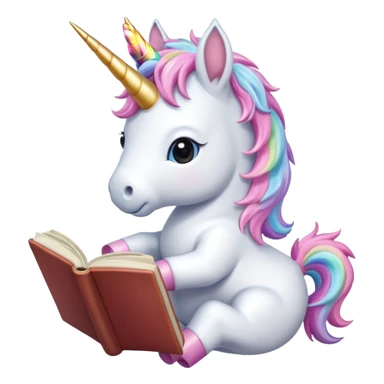 Unicorns read book
A baby unicorn lying on its belly, flipping pages with its hoof.













 sticker