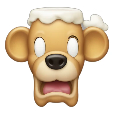 Mickey qui boie de la bière sticker