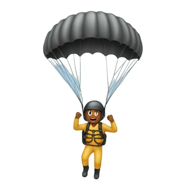 A man Parachuting  sticker