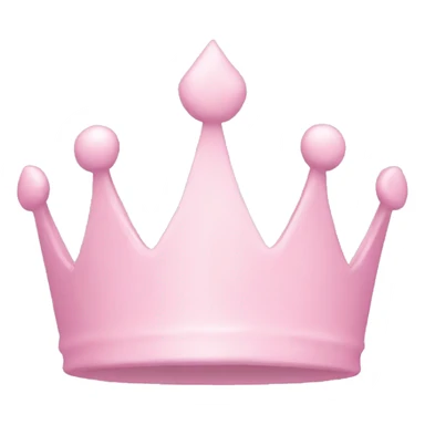 Pastel pink crown sticker
