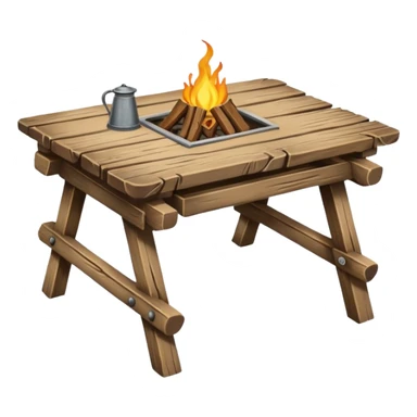 ancient Camping Table sticker