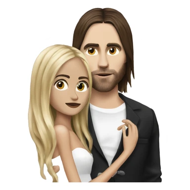 Jared Leto and girlfriend  sticker