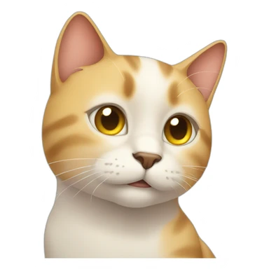 cat sweating a lot sticker