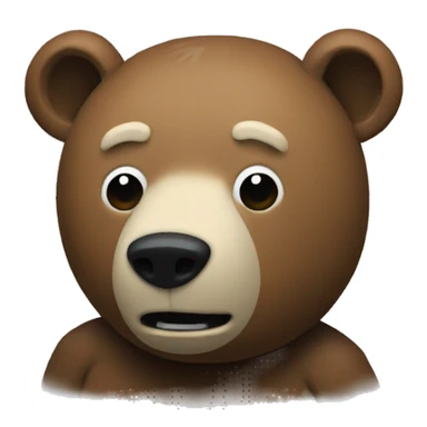 modified bear radiohead sticker