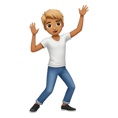 The rock dancing sticker