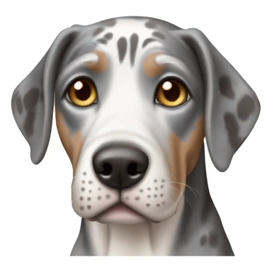 Catahoula dog with blue eyes sticker
