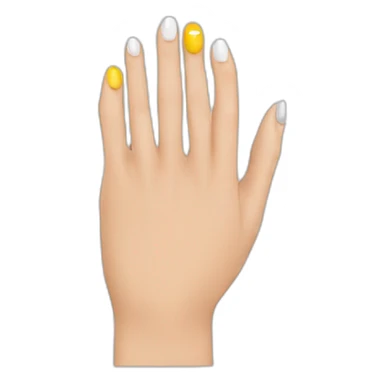 Doit d honneur avec faux ongles sticker