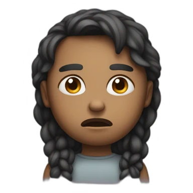 Being sad with a pout  sticker