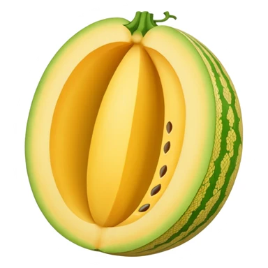 canary melon whole yellow color  sticker