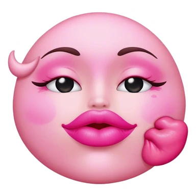 The imprint of a kiss sticker