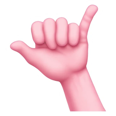 hand with pinkie pointing out sticker