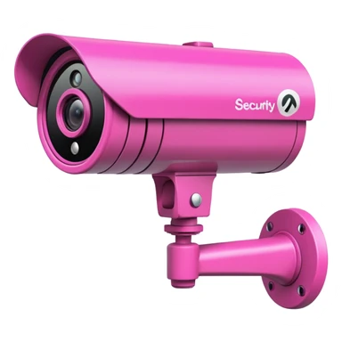 Security Camera pink with graffity sticker