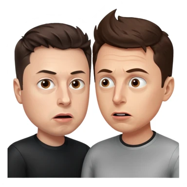 argument between Elon musk and Sam Altman sticker