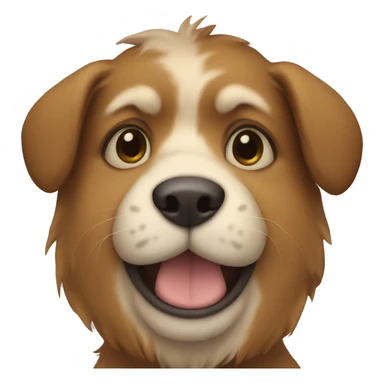 A puppy with a bear hood on sticker