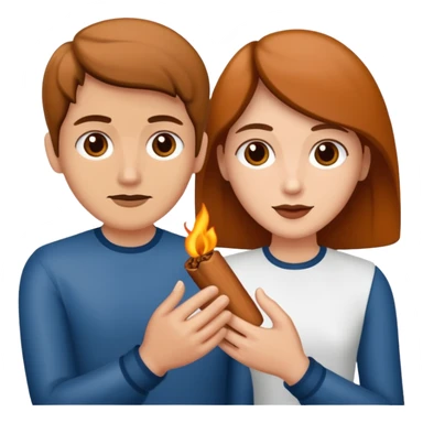 Dos personas dandose la mano como agradecimiento, una persona canelita y una persona blanca sticker