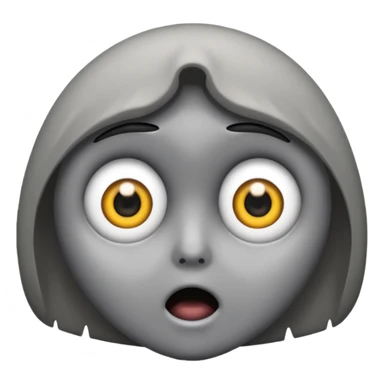 mix these two emojis 🗿😱 sticker